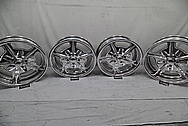 Aluminum Wheels AFTER Chrome-Like Metal Polishing and Buffing Services - Aluminum Polishing Services 