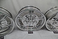 Aluminum Wheels AFTER Chrome-Like Metal Polishing and Buffing Services - Aluminum Polishing Services 