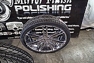 26" Truck Wheels AFTER Chrome-Like Metal Polishing and Buffing Services - Truck Wheel Polishing Service