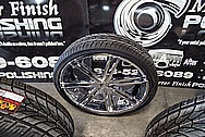 26" Truck Wheels AFTER Chrome-Like Metal Polishing and Buffing Services - Truck Wheel Polishing Service