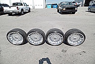 BMW E30 Aluminum BBS Wheels AFTER Chrome-Like Metal Polishing - Aluminum Polishing Services Plus Custom Painting Services 