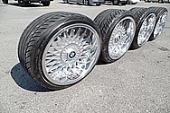 BMW E30 Aluminum BBS Wheels AFTER Chrome-Like Metal Polishing - Aluminum Polishing Services Plus Custom Painting Services 