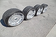 BMW E30 Aluminum BBS Wheels AFTER Chrome-Like Metal Polishing - Aluminum Polishing Services Plus Custom Painting Services 