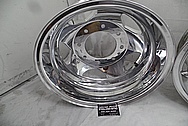 Aluminum Truck Wheels AFTER Chrome-Like Metal Polishing - Aluminum Polishing Services - Wheel Polishing Services