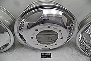 Aluminum Truck Wheels AFTER Chrome-Like Metal Polishing - Aluminum Polishing Services - Wheel Polishing Services