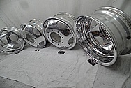 Aluminum Truck Wheels AFTER Chrome-Like Metal Polishing - Aluminum Polishing Services - Wheel Polishing Services