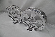 American Racing Aluminin Drag Racing Wheels AFTER Chrome-Like Metal Polishing - Aluminum Polishing Services 