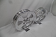 American Racing Aluminin Drag Racing Wheels AFTER Chrome-Like Metal Polishing - Aluminum Polishing Services 