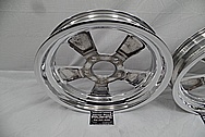 American Racing Aluminin Drag Racing Wheels AFTER Chrome-Like Metal Polishing - Aluminum Polishing Services 