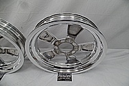 American Racing Aluminin Drag Racing Wheels AFTER Chrome-Like Metal Polishing - Aluminum Polishing Services 