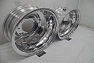 Ford 3500 Series Platinum Edition Truck Aluminum Wheels AFTER Chrome-Like Metal Polishing - Aluminum Polishing Services