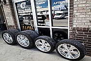 Ford 3500 Series Platinum Edition Truck Aluminum Wheels AFTER Chrome-Like Metal Polishing - Aluminum Polishing Services