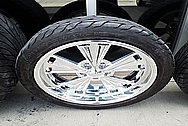 Ford 3500 Series Platinum Edition Truck Aluminum Wheels AFTER Chrome-Like Metal Polishing - Aluminum Polishing Services