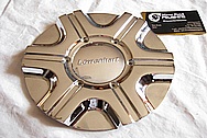 Aluminum Lowenhart Wheel Centercap AFTER Chrome-Like Metal Polishing and Buffing Services