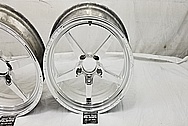 Weld Alumistar Aluminum Wheels AFTER Chrome-Like Metal Polishing and Buffing Services - Aluminum Polishing - Wheel Polishing