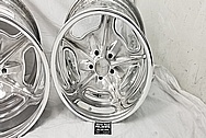 Aluminum Snowflake Wheels AFTER Chrome-Like Metal Polishing and Buffing Services - Aluminum Polishing - Wheel Polishing 