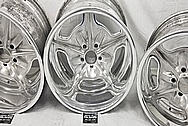 Aluminum Snowflake Wheels AFTER Chrome-Like Metal Polishing and Buffing Services - Aluminum Polishing - Wheel Polishing 