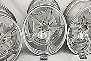 Aluminum Snowflake Wheels AFTER Chrome-Like Metal Polishing and Buffing Services - Aluminum Polishing - Wheel Polishing 