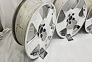 Aluminum 5 Star Wheels AFTER Chrome-Like Metal Polishing and Buffing Services - Aluminum Polishing - Wheel Polishing