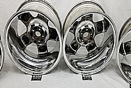 Aluminum 5 Star Wheels AFTER Chrome-Like Metal Polishing and Buffing Services - Aluminum Polishing - Wheel Polishing