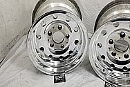 Aluminum 10 Hole Wheels AFTER Chrome-Like Metal Polishing and Buffing Services - Aluminum Polishing - Wheel Polishing