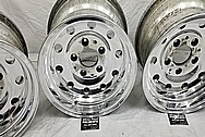 Aluminum 10 Hole Wheels AFTER Chrome-Like Metal Polishing and Buffing Services - Aluminum Polishing - Wheel Polishing