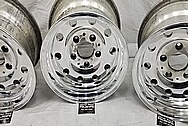 Aluminum 10 Hole Wheels AFTER Chrome-Like Metal Polishing and Buffing Services - Aluminum Polishing - Wheel Polishing