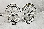 Halibrand Magnesium Wheels AFTER Chrome-Like Metal Polishing and Buffing Services / Restoration Services - Magnesium Polishing