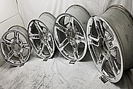 2004 Chevrolet SSR Aluminum Wheels AFTER Chrome-Like Metal Polishing and Buffing Services / Restoration Services - Aluminum Polishing 