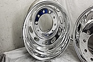 Semi Truck Aluminum Wheels AFTER Chrome-Like Metal Polishing and Buffing Services / Restoration Services - Aluminum Polishing - Wheel Polishing 