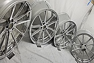 TSW Alloy Aluminum Wheels AFTER Chrome-Like Metal Polishing and Buffing Services / Restoration Services - Wheel Polishing - Aluminum Polishing