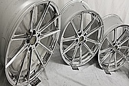 TSW Alloy Aluminum Wheels AFTER Chrome-Like Metal Polishing and Buffing Services / Restoration Services - Wheel Polishing - Aluminum Polishing