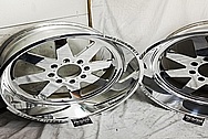 American Force Aluminum Wheels AFTER Chrome-Like Metal Polishing and Buffing Services / Restoration Services - Wheel Polishing - Aluminum Polishing