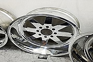 American Force Aluminum Wheels AFTER Chrome-Like Metal Polishing and Buffing Services / Restoration Services - Wheel Polishing - Aluminum Polishing