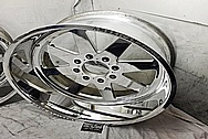 American Force Aluminum Wheels AFTER Chrome-Like Metal Polishing and Buffing Services / Restoration Services - Wheel Polishing - Aluminum Polishing