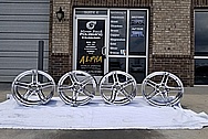 2012 BMW 335 IS Aluminum Wheels AFTER Chrome-Like Metal Polishing and Buffing Services / Restoration Services - Wheel Polishing - Aluminum Polishing 