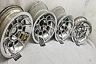 Aluminum Wheels AFTER Chrome-Like Metal Polishing and Buffing Services / Restoration Services - Wheel Polishing