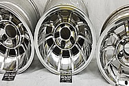 Aluminum Wheels AFTER Chrome-Like Metal Polishing and Buffing Services / Restoration Services - Wheel Polishing