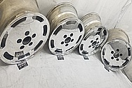 Porsche 928 Aluminum Wheels AFTER Chrome-Like Metal Polishing and Buffing Services / Restoration Services - Wheel Polishing