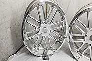 Razor All Terrain Vehicle Aluminum Wheels AFTER Chrome-Like Metal Polishing - Aluminum Polishing