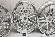 Razor All Terrain Vehicle Aluminum Wheels AFTER Chrome-Like Metal Polishing - Aluminum Polishing