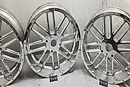 Razor All Terrain Vehicle Aluminum Wheels AFTER Chrome-Like Metal Polishing - Aluminum Polishing