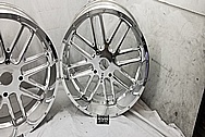 Razor All Terrain Vehicle Aluminum Wheels AFTER Chrome-Like Metal Polishing - Aluminum Polishing