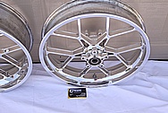 Carrozzeria Aluminum Motorcycle Wheel AFTER Chrome-Like Metal Polishing and Buffing Services