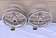 Carrozzeria Aluminum Motorcycle Wheel AFTER Chrome-Like Metal Polishing and Buffing Services