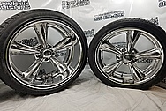 Billet Specialties Aluminum Wheels AFTER Chrome-Like Metal Polishing and Buffing Services - Aluminum Polishing Services - Wheel Polishing
