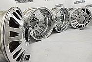 Aluminum Truck Wheels AFTER Chrome-Like Metal Polishing and Buffing Services - Aluminum Polishing Services - Wheel Polishing