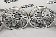 Aluminum Truck Wheels AFTER Chrome-Like Metal Polishing and Buffing Services - Aluminum Polishing Services - Wheel Polishing