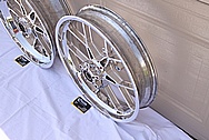 Carrozzeria Aluminum Motorcycle Wheel AFTER Chrome-Like Metal Polishing and Buffing Services