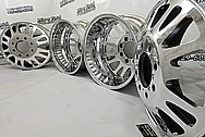 Aluminum Truck Wheels AFTER Chrome-Like Metal Polishing and Buffing Services - Aluminum Polishing Services - Wheel Polishing